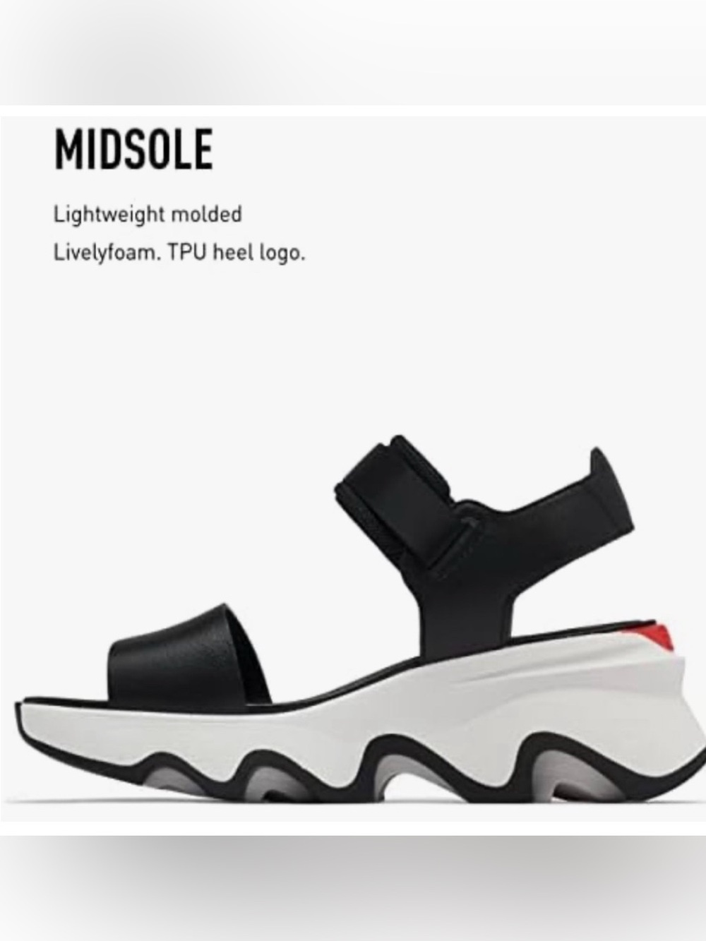 Stylish Black Sandals by SOREL